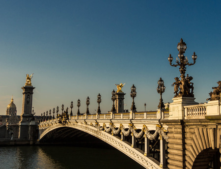The bridge of Alexandre III is the most visited historical and architectural monument in Paris.のeditorial素材