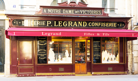 The French vintage grocery shop Legrand, Paris, France.のeditorial素材