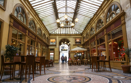 The Galerie Vivienne is a historical passage in Paris, France.のeditorial素材