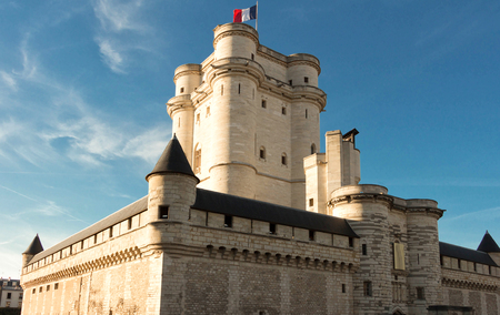The Vincennes is historical castle located at the east of Paris, France.の写真素材