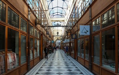 The Grand Cerf passage is one of the largest covered arcades in Paris.のeditorial素材