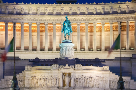 The National Monument to Victor Emmanuel II, Rome, Italy.の写真素材