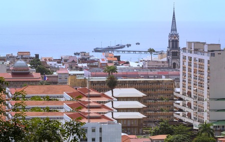 the view of Fort-de-France, Martinique Island , French overseas territory