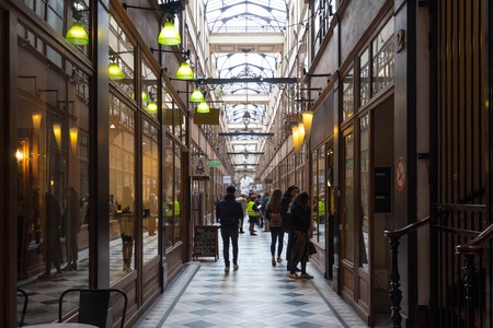 The Grand Cerf passage is one of the largest covered arcades in Paris.のeditorial素材