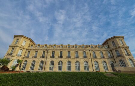 The Pharo palace built by Napoleon III in 1858 on a rocky spur overlooking the entrance of Marseilles port.のeditorial素材