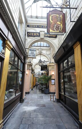 Passage des Panoramas is the oldest covered passages of Paris.のeditorial素材