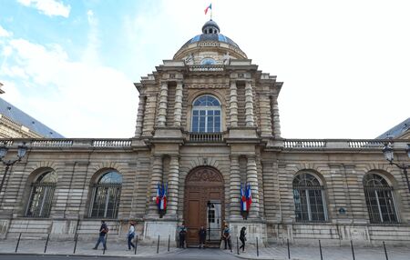 The Senate of France located at the Luxembourg Palace in the 6th arrondissement of Parisのeditorial素材