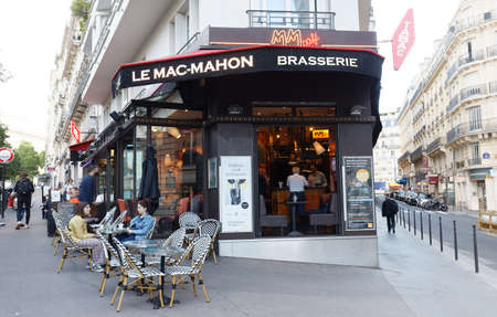 The traditional French brasserie Le Mac Mahon , Paris, Franceのeditorial素材