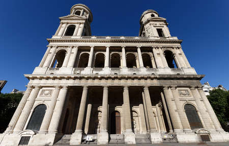 The church of Saint Sulpice, Paris, France.の写真素材