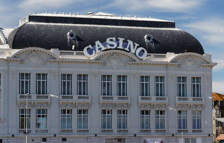 Casino Barriere in Trouville sur mer town, France. The region is Basse-Normandie in the Calvados department.のeditorial素材