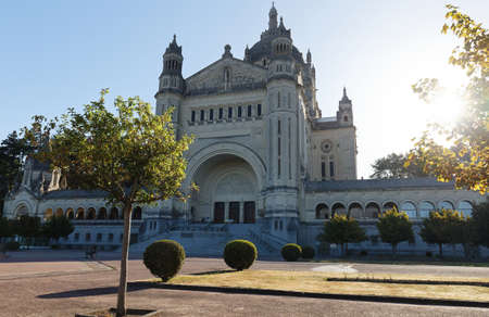 The famous basilica of St. Therese of Lisieux in Normandy, France.の写真素材