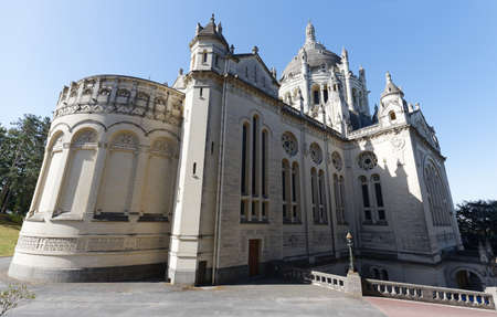 The famous basilica of St. Therese of Lisieux in Normandy, France.の写真素材