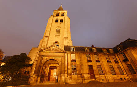 Church of Abbey of Saint Germain-des-Pres, the oldest church in Paris -10th-12th centuries.の写真素材