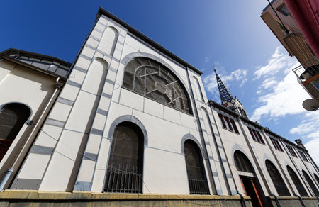 St. Louis Cathedral, Fort de France, in the French Caribbean island of Martiniqueの写真素材