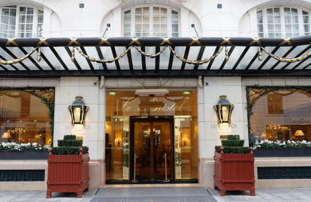 Located on the prestigious Rue du Faubourg Saint-Honore, Hotel Le Bristol is at the heart of Paris fashion and arts district, where it has been welcoming esteemed guests since 1925.のeditorial素材