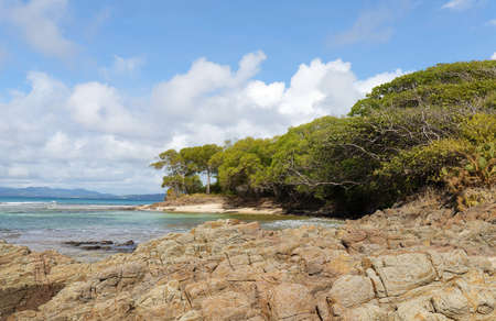 The picturesque Caribbean beach , Martinique island, French West Indies.の写真素材