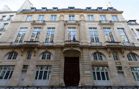 The administrative court of appeal of Paris set in a multi-secular superb building known as the hotel de Beauvais in 4th district of Paris.のeditorial素材