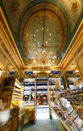 Stohrer is the oldest cake shop In Paris, founded in 1730, located on famous Montorgueil street in Paris, France.のeditorial素材