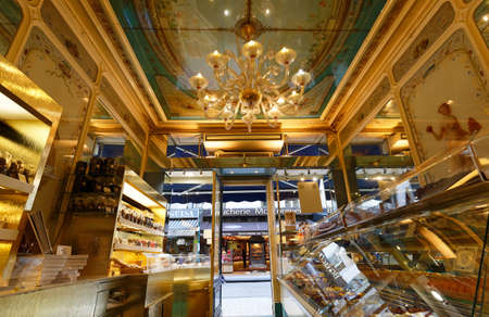 Stohrer is the oldest cake shop In Paris, founded in 1730, located on famous Montorgueil street in Paris, France.のeditorial素材