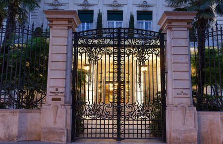 Shangri-La Hotel, Paris is an elegant luxury Palace Hotel In the former home of Prince Roland Bonaparte, overlooking the Eiffel Tower and River Seine.のeditorial素材