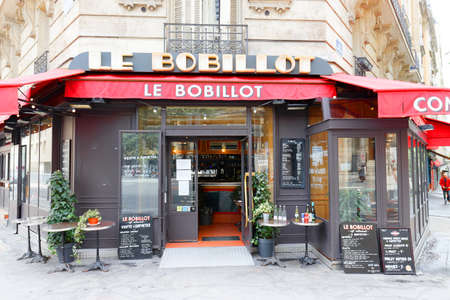 Le BOBILLOT is a traditional French brasserie located opposite St Annes church at Bobillot street , in Paris 13th district.のeditorial素材