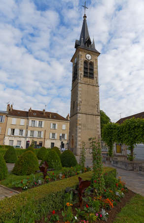The Church of Saint-Barthelemy is a Roman Catholic church located in Melun, of which only the bell tower remains.の写真素材