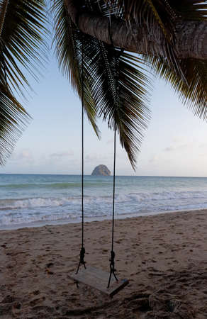 The picturesque Caribbean beach , Martinique island, French West Indies.の写真素材