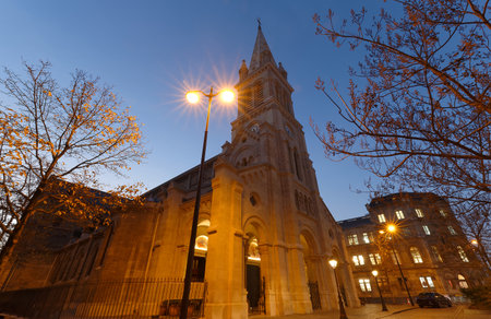 Saint Joseph des Nations church was built in 1867-74 in a roman style . Paris. Franceの写真素材