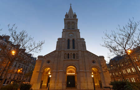 Saint Joseph des Nations church was built in 1867-74 in a roman style . Paris. Franceの写真素材