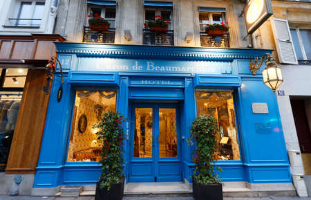 Hotel Caron de Beaumarchais is a romantic phantasy for art lovers and lovers of history, a romantic hideaway in a historic quarter, The Marais. Paris, France.のeditorial素材