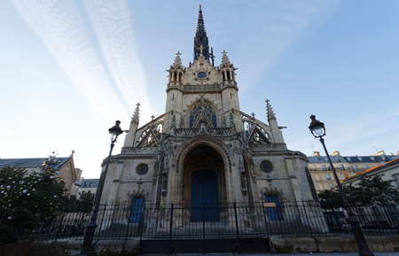 The Church of Saint-Bernard de la Chapelle is a Neo-gothic Roman Catholic church in the Goutte dOr neighborhood of the 18th arrondissement of Paris .の写真素材