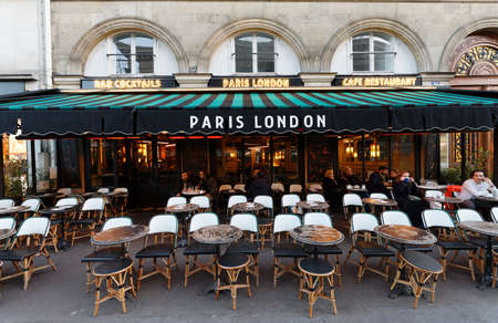 Paris London is a traditional French restaurant located in Madeleine neighbourhood of 1st district of Paris.のeditorial素材