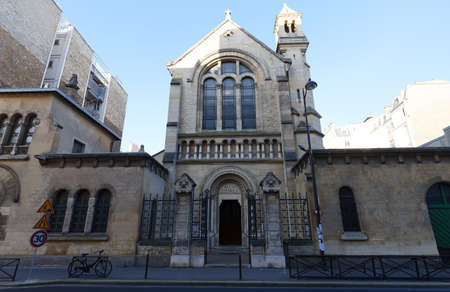 The Catholic church of the Spanish Mission in Paris, France.の写真素材