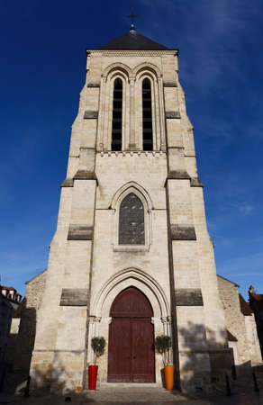 Saint Spire Corbeil Cathedral is a Roman Catholic church located in the town of Corbeil-Essonnes, France.の写真素材