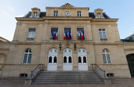 The city hall of Sceaux . It is a french city located north central of France.の写真素材