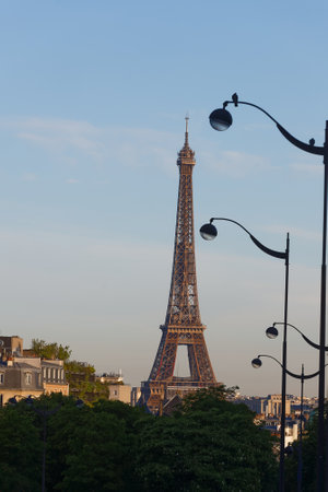 The Eiffel tower is the most popular travel place and global cultural icon of the France and the world.の写真素材