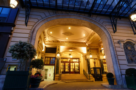 Le Grand Hotel Intercontinental located in front of the Garnier Opera house and close to most of Paris attractions.のeditorial素材
