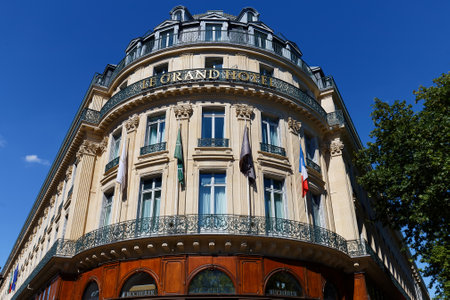 Le Grand Hotel Intercontinental located in front of the Garnier Opera house and close to most of Paris attractions.のeditorial素材