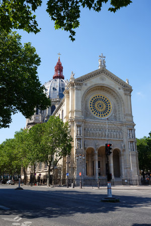 The Church of St. Augustine is a Catholic church located at boulevard Malesherbes in Paris .の写真素材