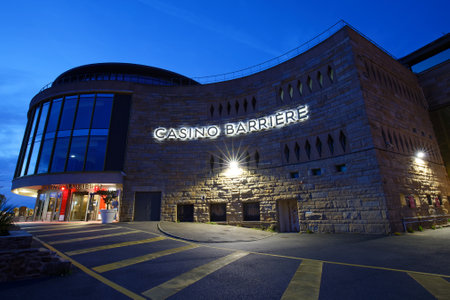 Exterior view of the Barriere casino in Saint-Maloのeditorial素材