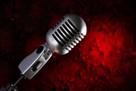 Retro Microphoneの写真素材