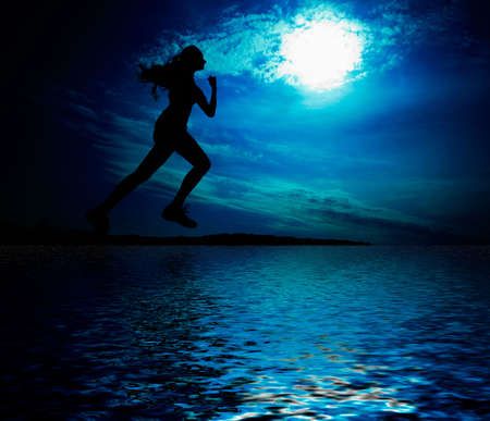 Night runの写真素材