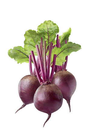 Beet root vertical isolated on white background as package design elementの写真素材
