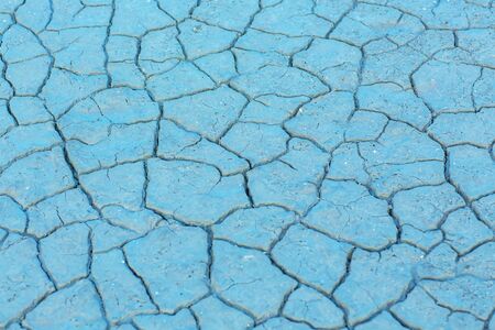 classic blue. global warming. On the dry ground,Concept drought and shortage of water crisis. global warming.の写真素材