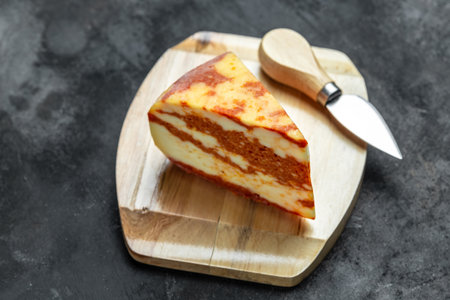 cheese. piece of marble cheese, , menu concept background. top view. copy space for text,の写真素材