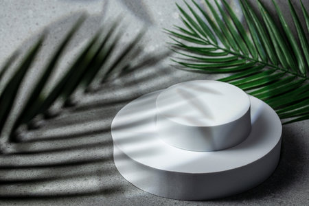 Modern minimalist mockup for podium display or showcase
