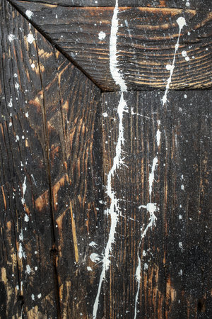 wooden cutting board on concrete background. rustic style, Food cooking background. top view,の写真素材