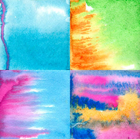 Watercolor background. Colored spots.の写真素材