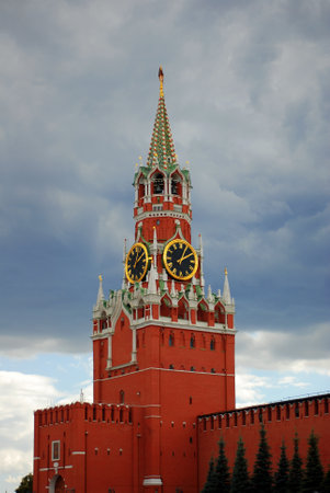 Basil's Cathedral is an Orthodox church on Red Square in Moscow. Monument of Russian architecture.の写真素材