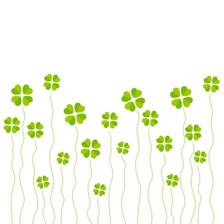 Vector illustration of cloverleafsのイラスト素材